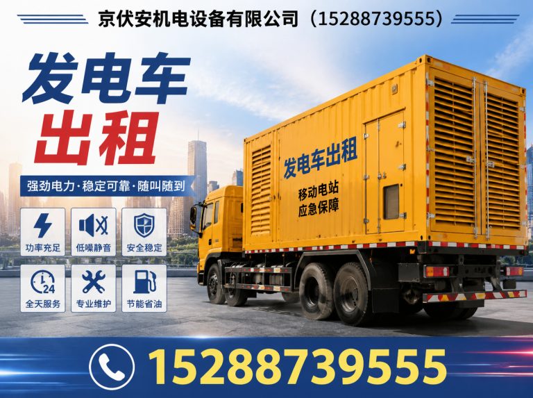 长春静音发电车租赁展示图