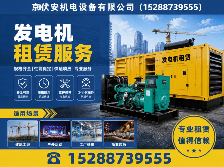长春应急发电机出租展示图